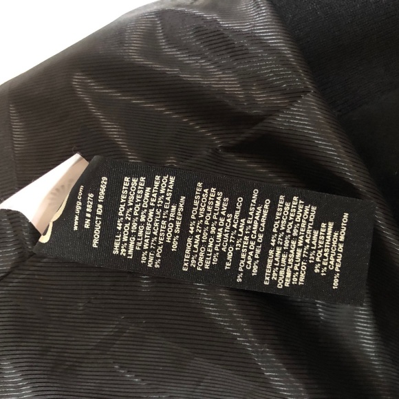 Ugg talia wool blend fur Trim Down puffer quilted jacket NO OFFERS - Picture 10 of 11